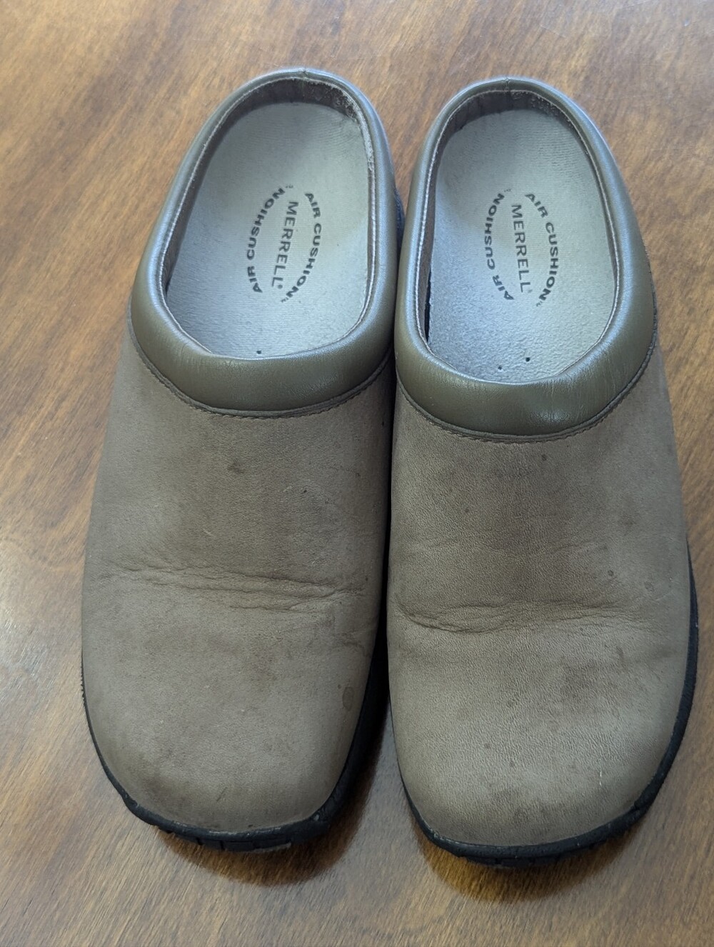 Merrell Shoes Womens 7 Jungle Primo Moc Mules stone Leather Round Toe Casual - Picture 2 of 10